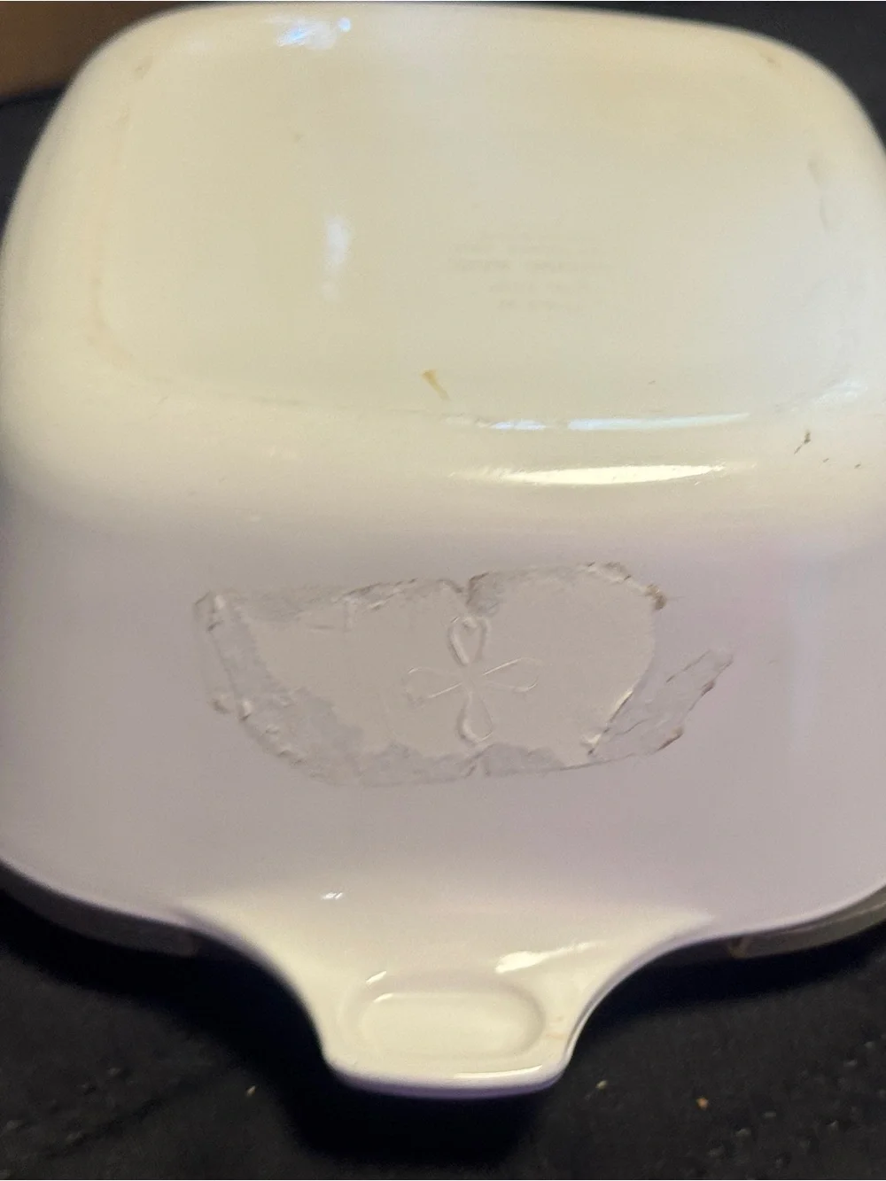 Corningware Blue Floral Cream White Casserole Dish with Lid